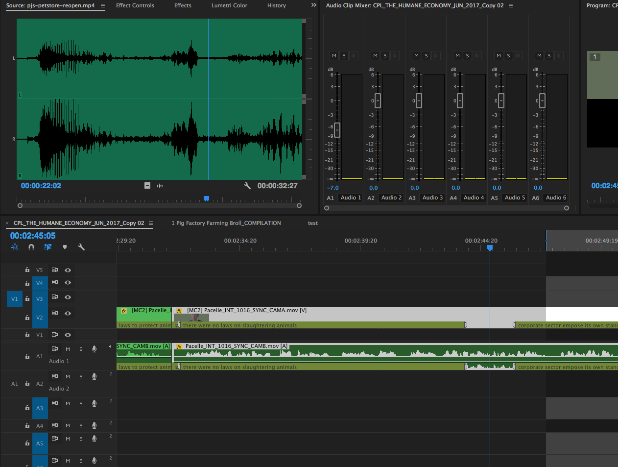 Premiere Pro Clip Mixer is adjusting clip in timel... Adobe Community